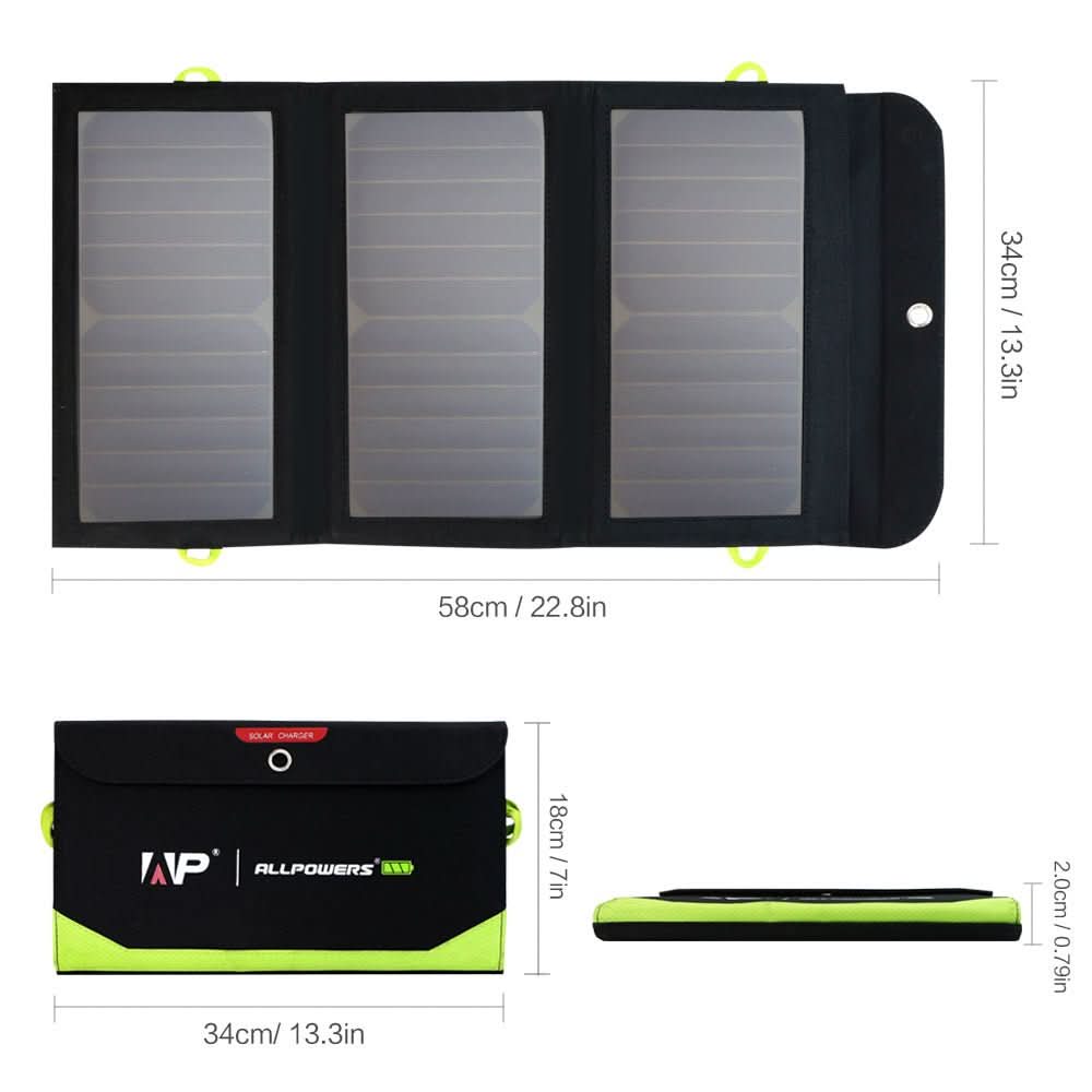 ALLPOWERS SP002 Solar Panel Built - in 10000mAh Battery 5V 21W