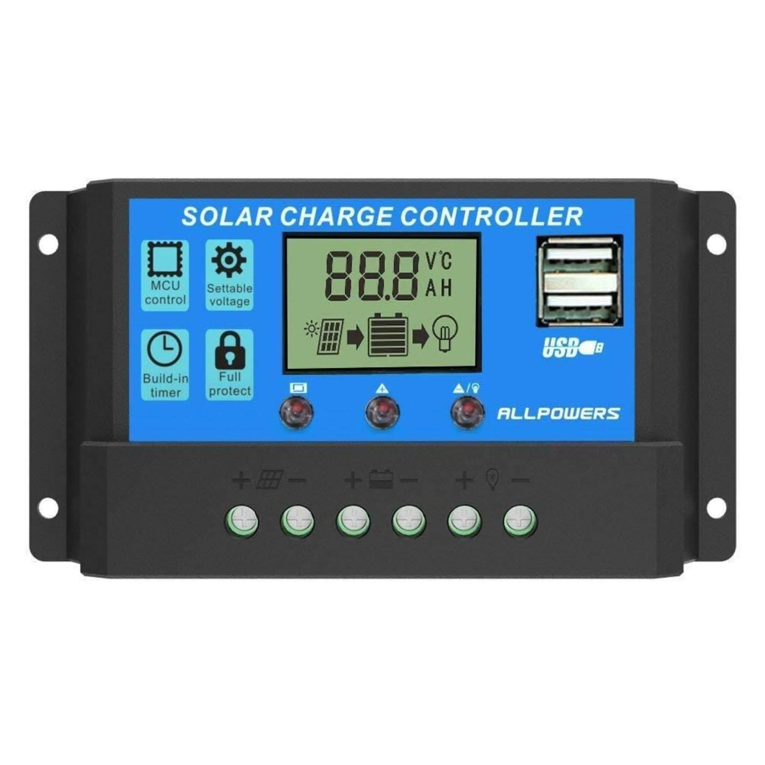 ALLPOWERS 20A Solar Charger Controller