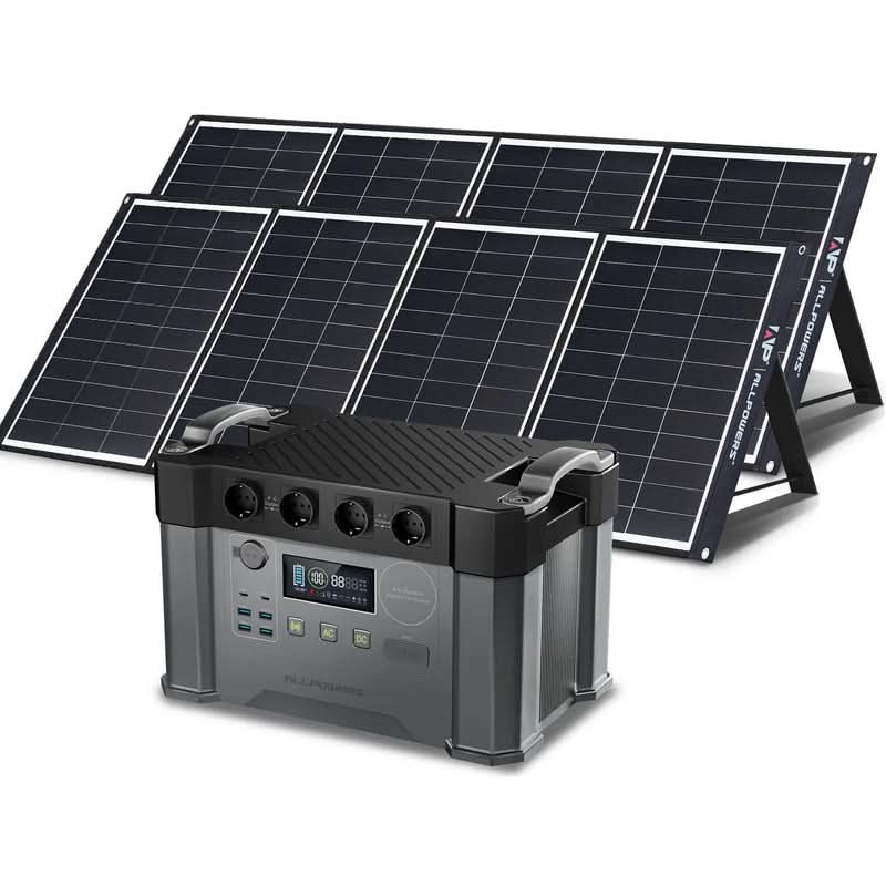 ALLPOWERS Solar Generator Kit 2400W (S2000 Pro + SP035 200W Solar Panel)