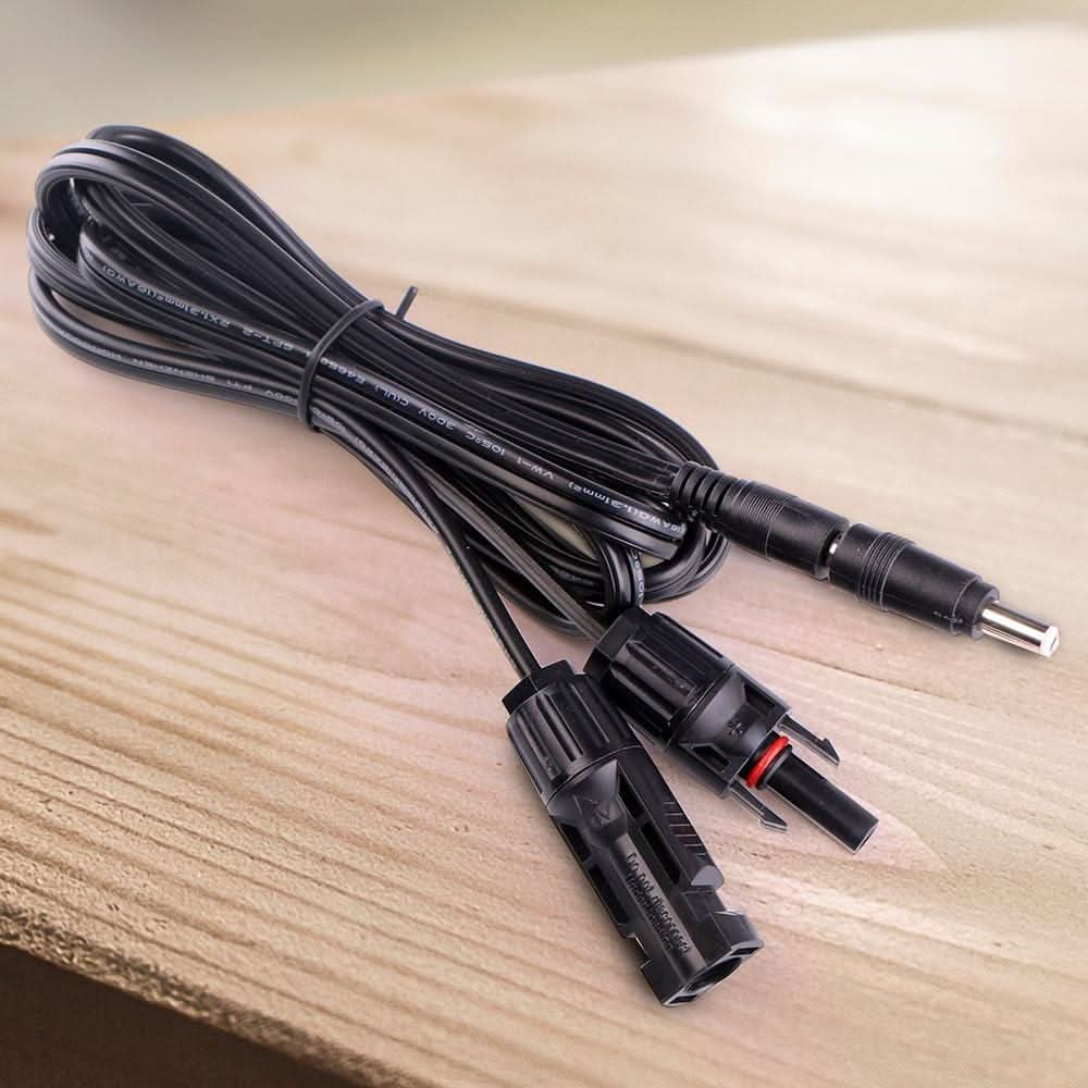 ALLPOWERS Solar Extension Cable With 5521 Connectors (1.5M 16AWG with solar Connectors)
