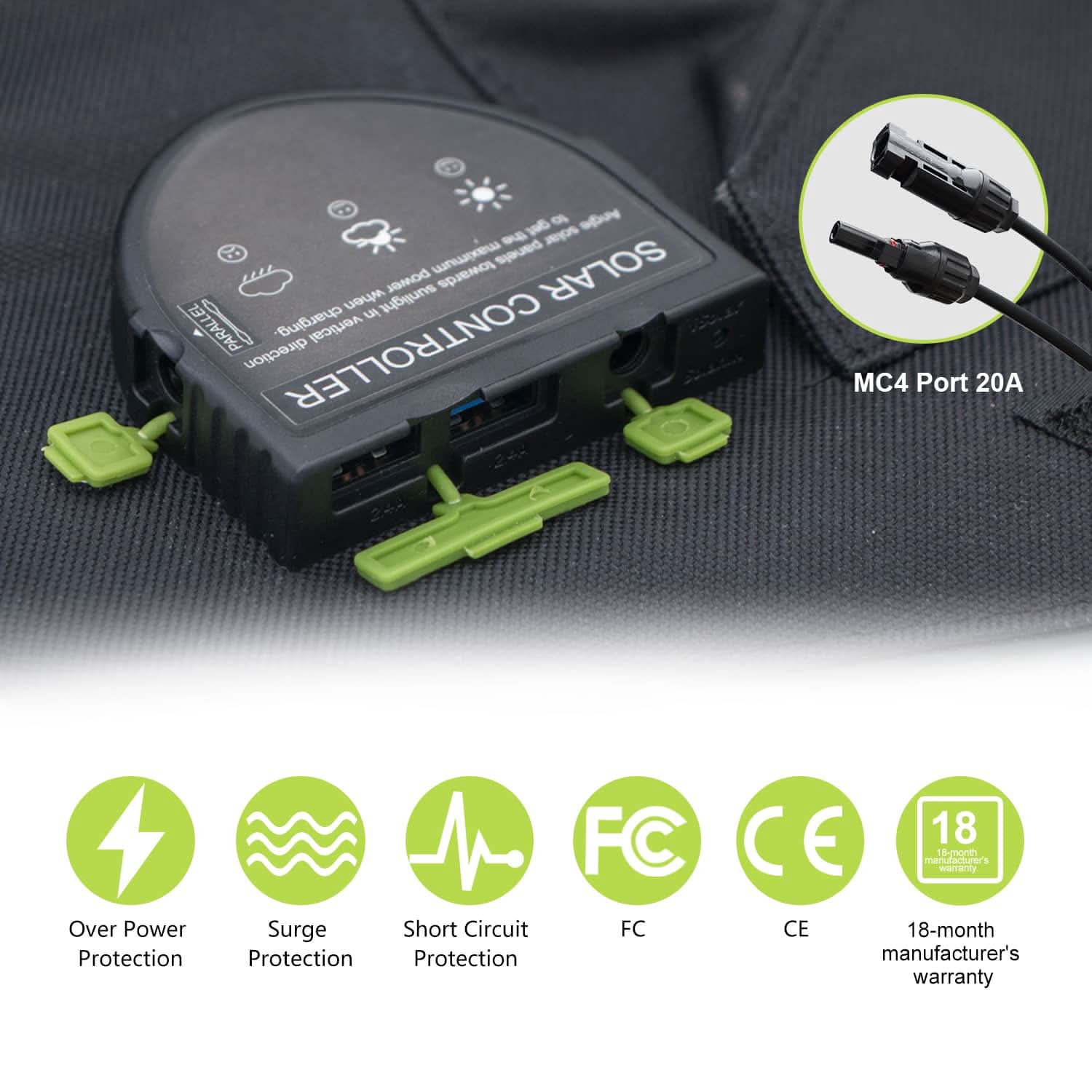 ALLPOWERS SP029 Painel solar policristalino portátil 140 W (recondicionado) ALLPOWERS