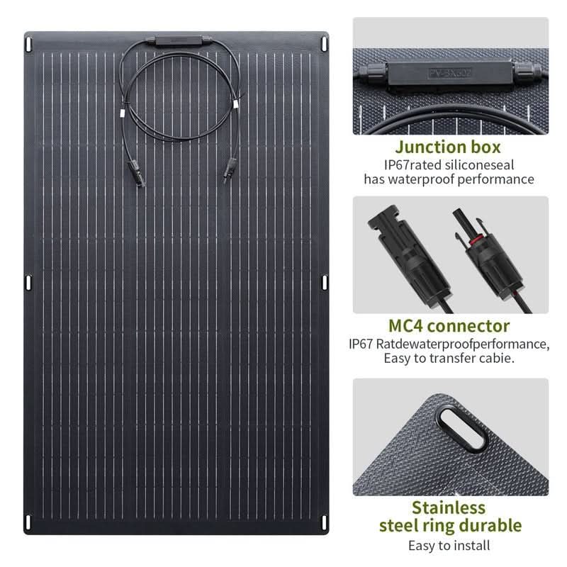 ALLPOWERS Solar Generator Kit 300W (S300 PLUS + SF100 100W Flexible Solar Panel)