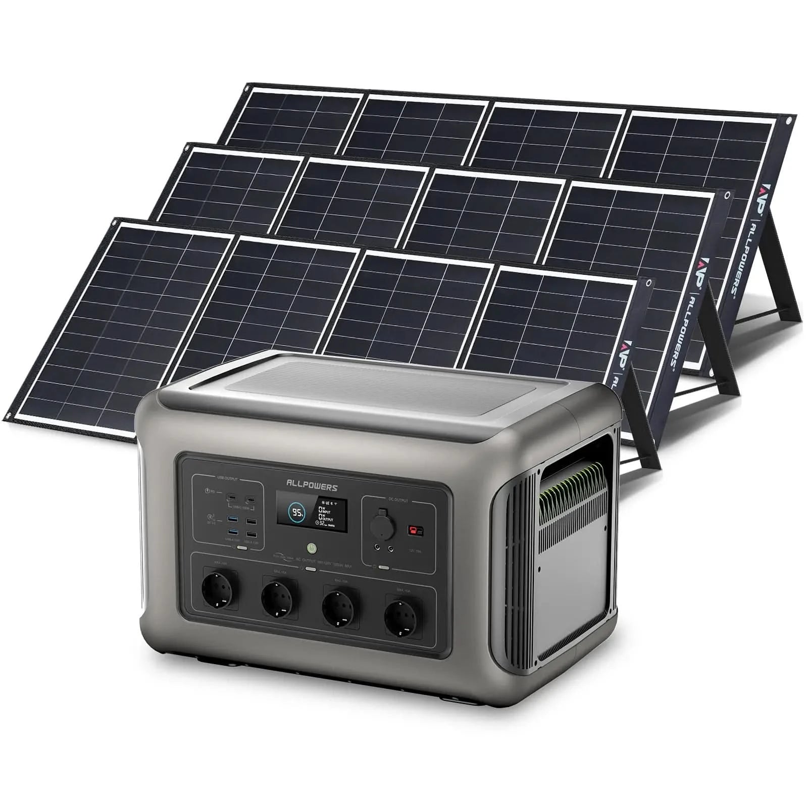 ALLPOWERS Solar Generator Kit 3500W (R3500 + SP035 200W Solar Panel)