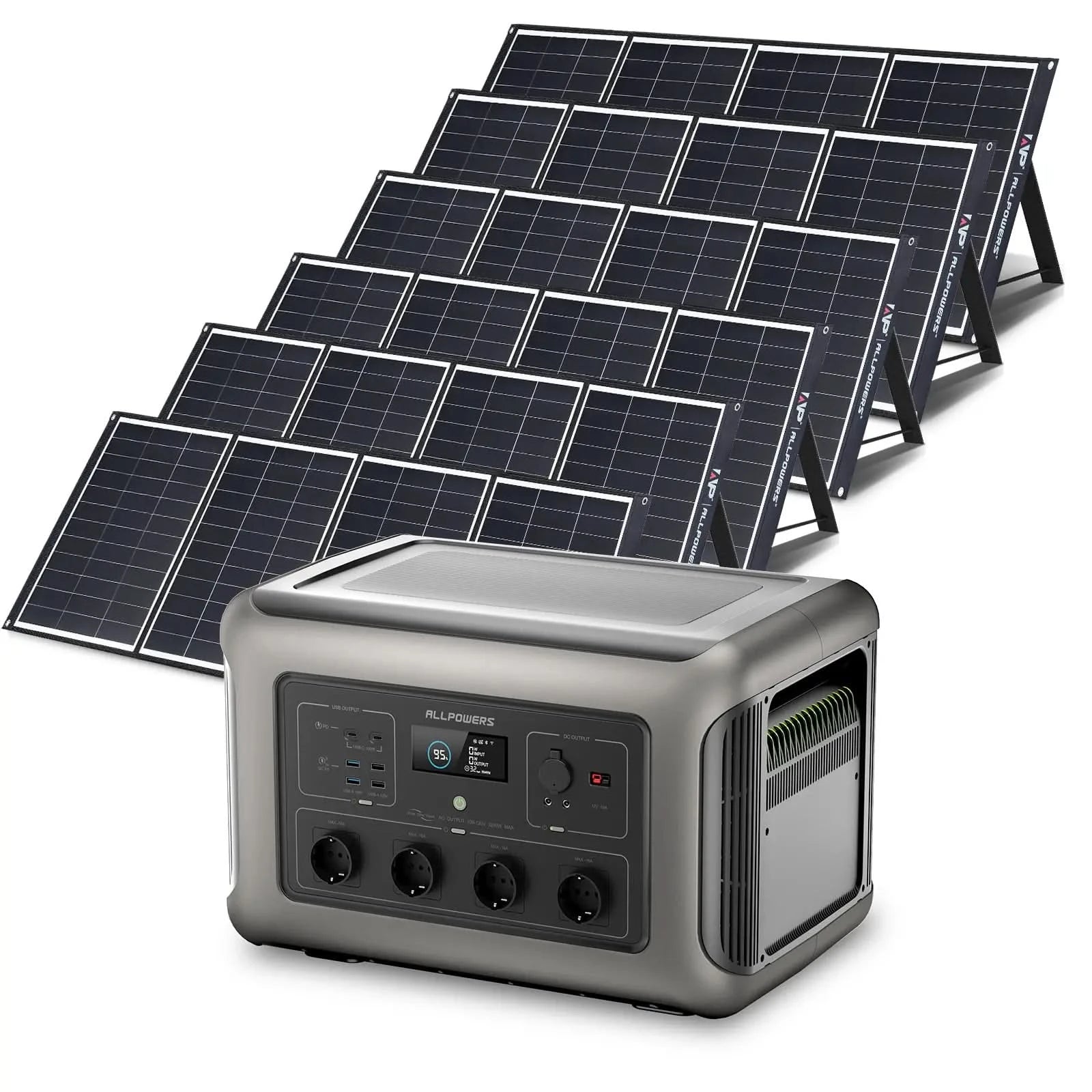 ALLPOWERS Solar Generator Kit 3500W (R3500 + SP035 200W Solar Panel)